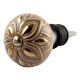 Golden Flower Ceramic Floral Wine Stopper